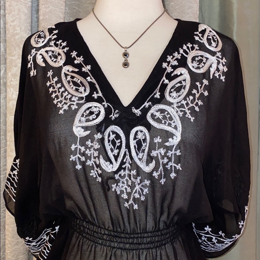Fun & Flirt Sheer Top Black White - Picture 7 of 16